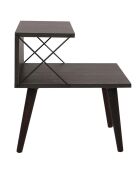 Nachtkastje Cross donkerbruin - 50x55x40 cm