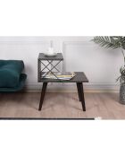 Nachtkastje Cross donkerbruin - 50x55x40 cm