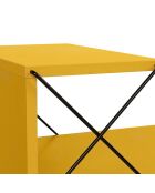Table de nuit Cross jaune -  50x55x40 cm