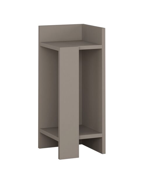 Table de nuit Elos Droite  moka - 25x60x27 cm