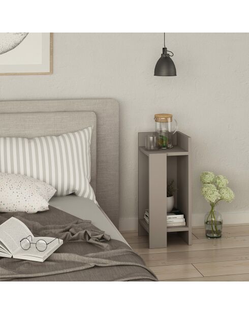 Table de nuit Elos Droite  moka - 25x60x27 cm
