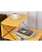 Table de nuit Cross jaune -  50x55x40 cm