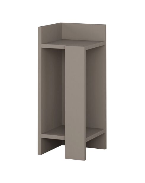 Table de nuit Elos Gauche  moka - 25x60x27 cm