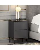 Table de nuit Imaj anthracite - 40x60x35 cm