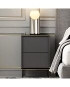 Table de nuit Imaj anthracite - 40x60x35 cm