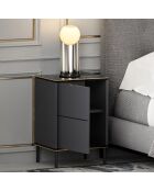 Table de nuit Imaj anthracite - 40x60x35 cm