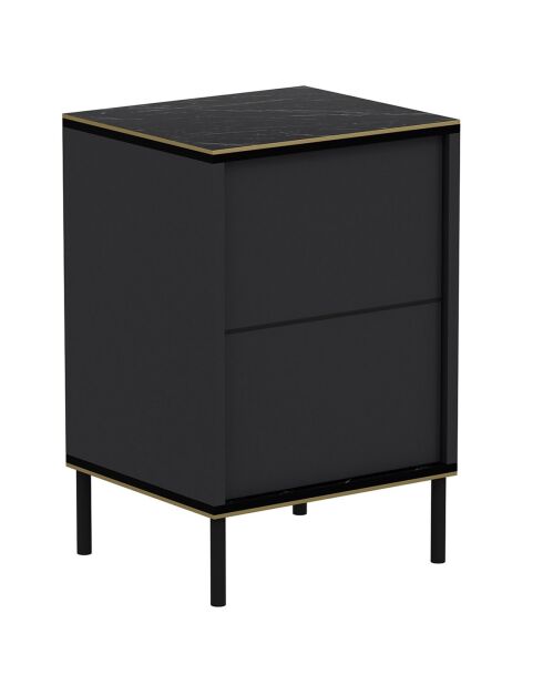 Table de nuit Imaj anthracite - 40x60x35 cm