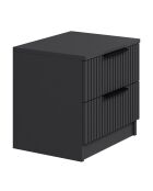 Table de nuit Kale plus anthracite - 50x47x40 cm