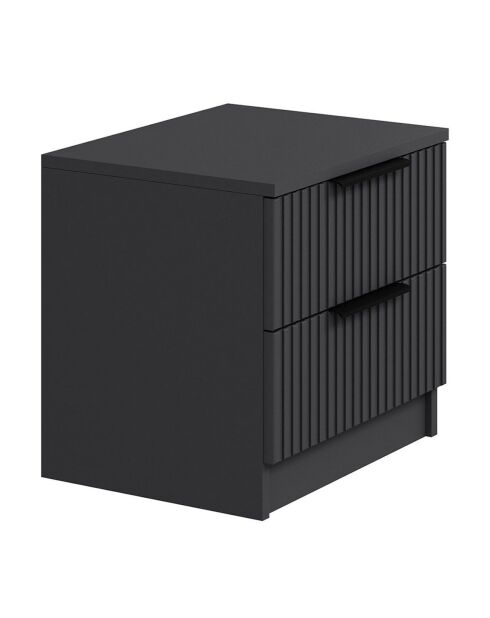 Table de nuit Kale plus anthracite - 50x47x40 cm