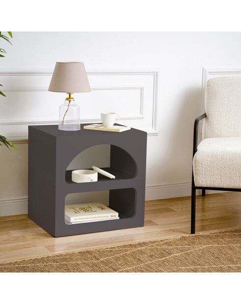 Nachttisch Lorin Anthrazit - 50x50x38 cm