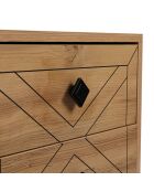 Table de nuit Luna  pin - 50x55x40 cm