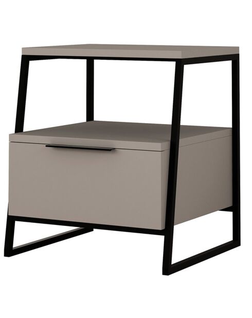 Table de nuit Pal moka - 45x50x40 cm