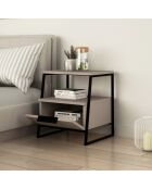 Table de nuit Pal moka - 45x50x40 cm