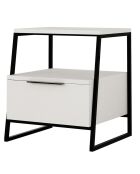 Table de nuit Pal blanche - 45x50x40 cm