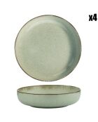 4 Bols verts - D.15x4.5 cm