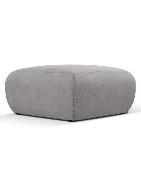 Pouf Lola gris clair - 75x75x36 cm