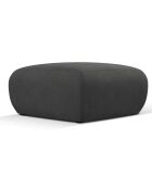 Pouf Lola gris foncé - 75x75x36 cm