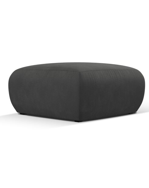 Pouf Lola gris foncé - 75x75x36 cm