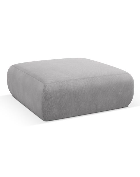 Pouf Lola gris clair - 100x100x36 cm