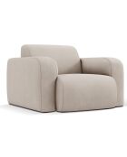 Fauteuil Lola beige - 105x95x72 cm