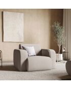 Fauteuil Lola beige - 105x95x72 cm