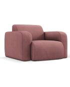 Fauteuil Lola rose - 105x95x72 cm