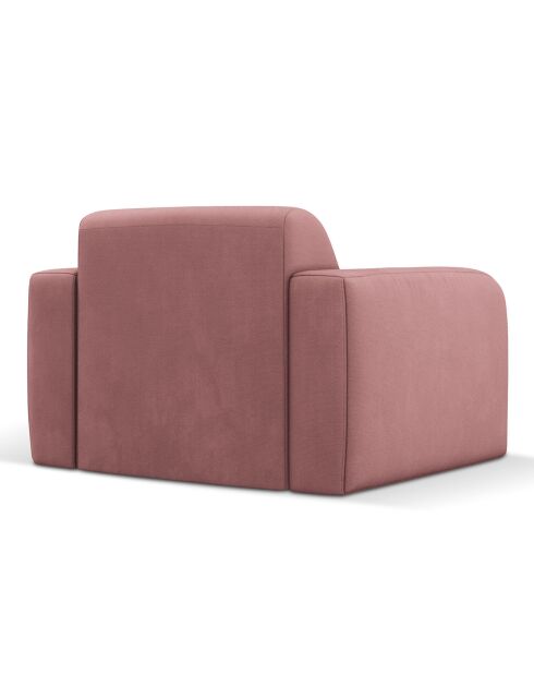 Fauteuil Lola rose - 105x95x72 cm