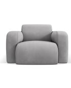 Fauteuil Lola gris clair - 105x95x72 cm