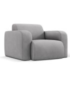 Fauteuil Lola gris clair - 105x95x72 cm