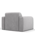 Fauteuil Lola gris clair - 105x95x72 cm