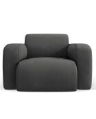 Fauteuil Lola gris foncé - 105x95x72 cm