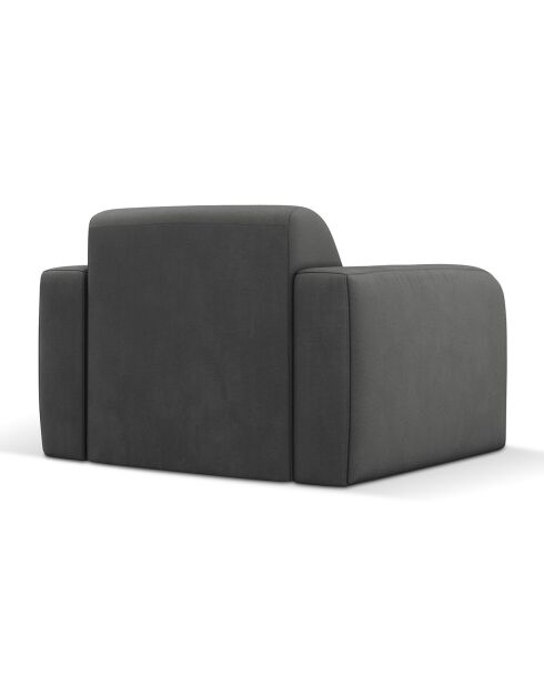 Fauteuil Lola gris foncé - 105x95x72 cm