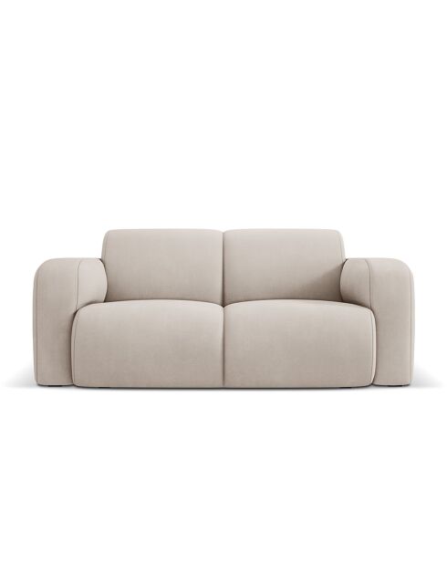 Canapé Lola 2 Places beige - 170x95x72 cm