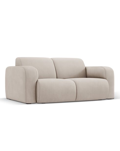 Canapé Lola 2 Places beige - 170x95x72 cm