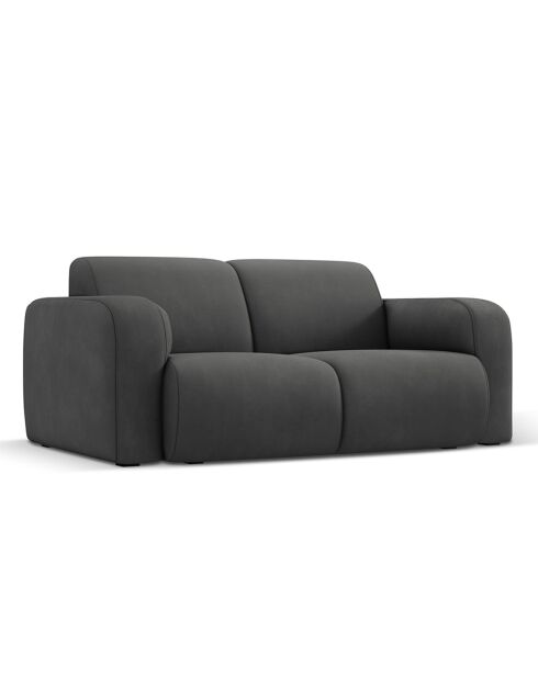 Canapé Lola 2 Places gris foncé - 170x95x72 cm
