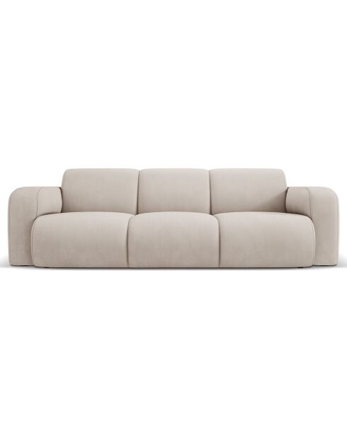 Canapé Lola 3 Places beige - 235x95x72 cm