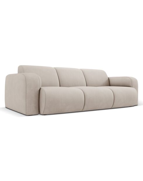 Canapé Lola 3 Places beige - 235x95x72 cm