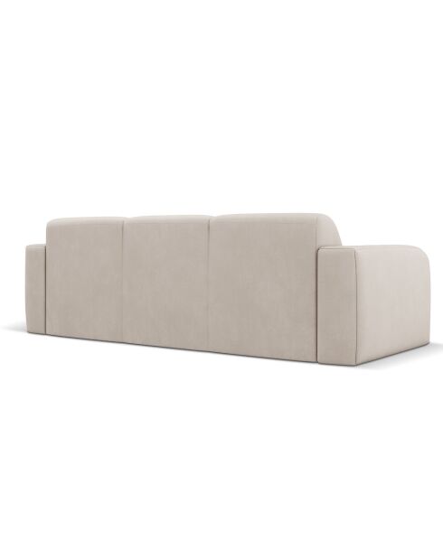Canapé Lola 3 Places beige - 235x95x72 cm