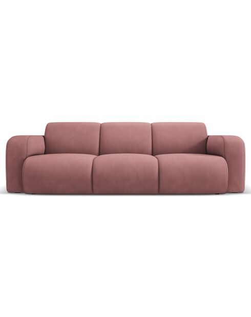 Canapé Lola 3 Places rose - 235x95x72 cm