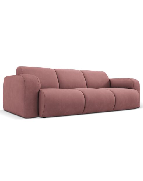 Canapé Lola 3 Places rose - 235x95x72 cm