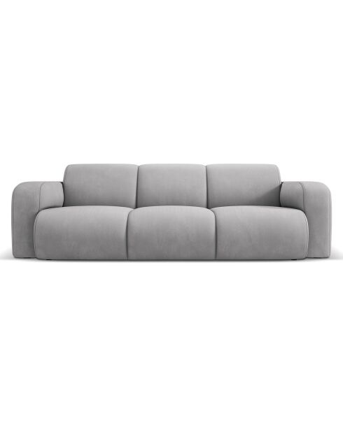 Canapé Lola 3 Places gris clair - 235x95x72 cm