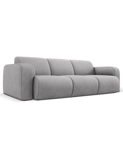 Canapé Lola 3 Places gris clair - 235x95x72 cm
