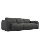 Canapé Lola 3 Places gris foncé - 235x95x72 cm