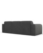 Canapé Lola 3 Places gris foncé - 235x95x72 cm