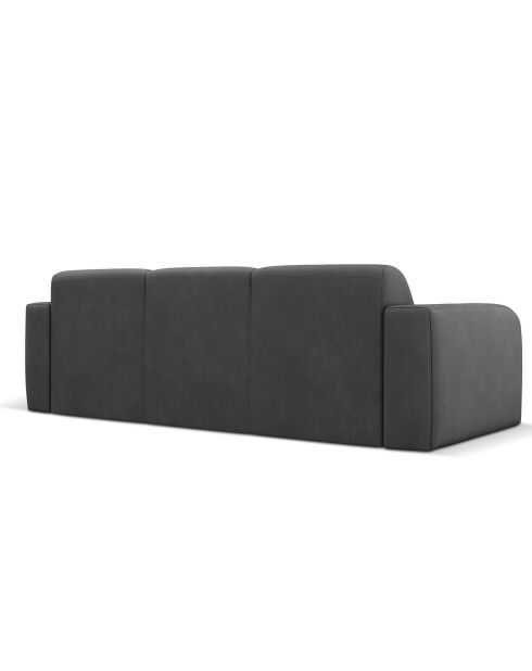 Canapé Lola 3 Places gris foncé - 235x95x72 cm