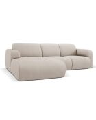 Canapé d'angle Gauche Lola 4 Places beige - 250x170x72 cm