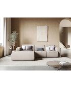 Canapé d'angle Gauche Lola 4 Places beige - 250x170x72 cm