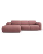 Canapé d'angle Gauche Lola 4 Places rose - 250x170x72 cm