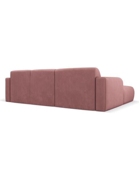 Canapé d'angle Gauche Lola 4 Places rose - 250x170x72 cm