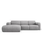 Canapé d'angle Gauche Lola 4 Places gris clair - 250x170x72 cm